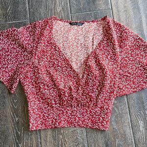 SHEIN .. extra small butterfly sleeve blouse